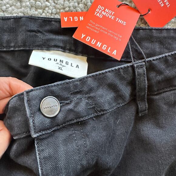 Men's YoungLA 6001 SignatureJeans, XL, NWT, BlackWash - Picture 5 of 8